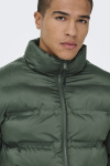 ONLY & SONS Union Seamless Puffer Jacket Rosin