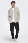 ONLY & SONS Michael Regular Fit Stretch Cord Shirt LS Silver Lining