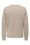 ONLY & SONS Malik Crew Neck Knit Silver Lining