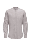 ONLY & SONS CAIDEN LS SOLID LINEN MAO Hemd Nirvana