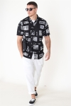 Only & Sons Oliver SS Printed Hemd Black