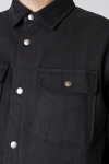 Fat Moose Pablo Plain Overshirt Black