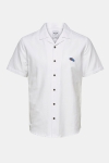 Only & Sons Travis SS Reverse Thin Oxford Hemd White