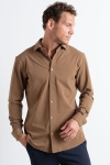 Clean Cut Copenhagen Clean Formal Stretch Hemd LS Brown
