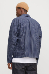 Jack & Jones Austin Loose Fit Check Shirt Ocean Cavern