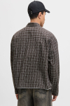 Jack & Jones Austin Loose Fit Check Shirt Chocolate Torte