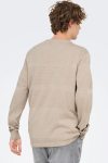 ONLY & SONS Malik Crew Neck Knit Silver Lining