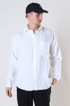 Woodbird Stoll Linen Hemd Off White