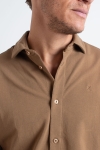 Clean Cut Copenhagen Clean Formal Stretch Hemd LS Brown