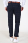 Les Deux Como Check Anzug Pants Dark Navy/Brown