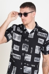 Only & Sons Oliver SS Printed Hemd Black