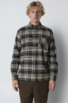 Fat Moose Forest flannel shirt Navy/Moss check 007