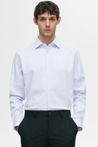 Performance Stretch LS Shirt Cashmere Blue Stripe
