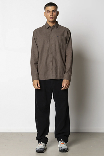 Frank flannel shirt Brown