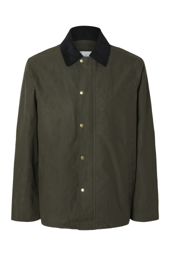 Walter Waxed Cotton Jacket Grape Leaf