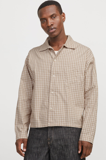 Austin Loose Fit Check Shirt Crockery