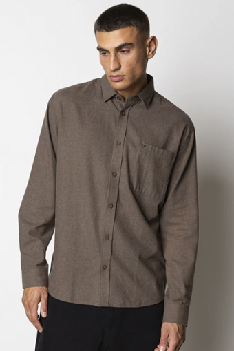 Frank flannel shirt Brown