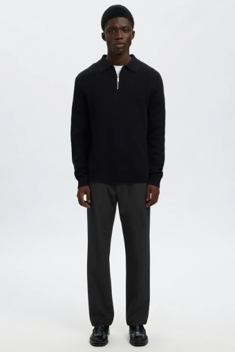 Robert Straight Fit String Pants Black