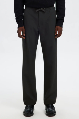 Robert Straight Fit String Pants Black