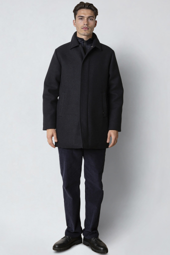 Hasting wool coat Dark Navy