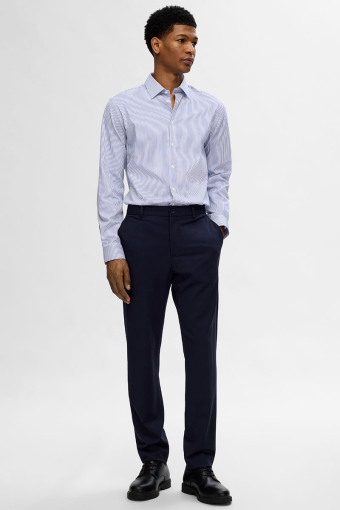 Performance Stretch LS Shirt True Navy Stripe