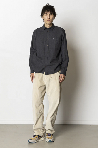 Frank flannel shirt Dark Grey