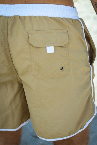 Retro Badehose White/Beige