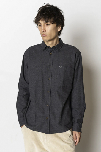 Frank flannel shirt Dark Grey
